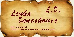 Lenka Danesković vizit kartica